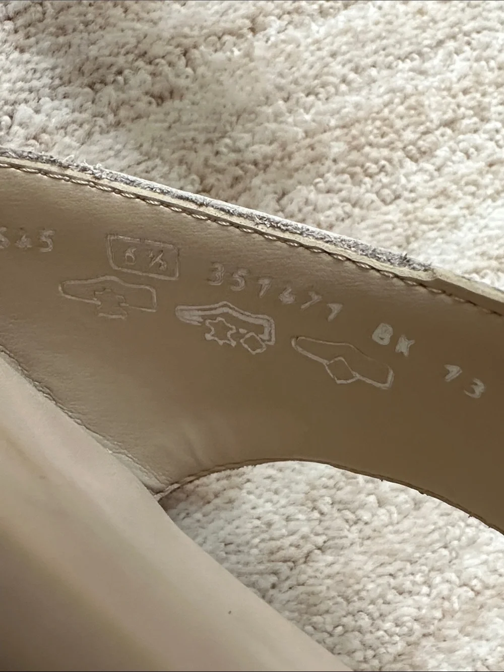GABOR Freya Wedge Platform Sandal Beige with Black Patent Size UK 6.5 | US 9
